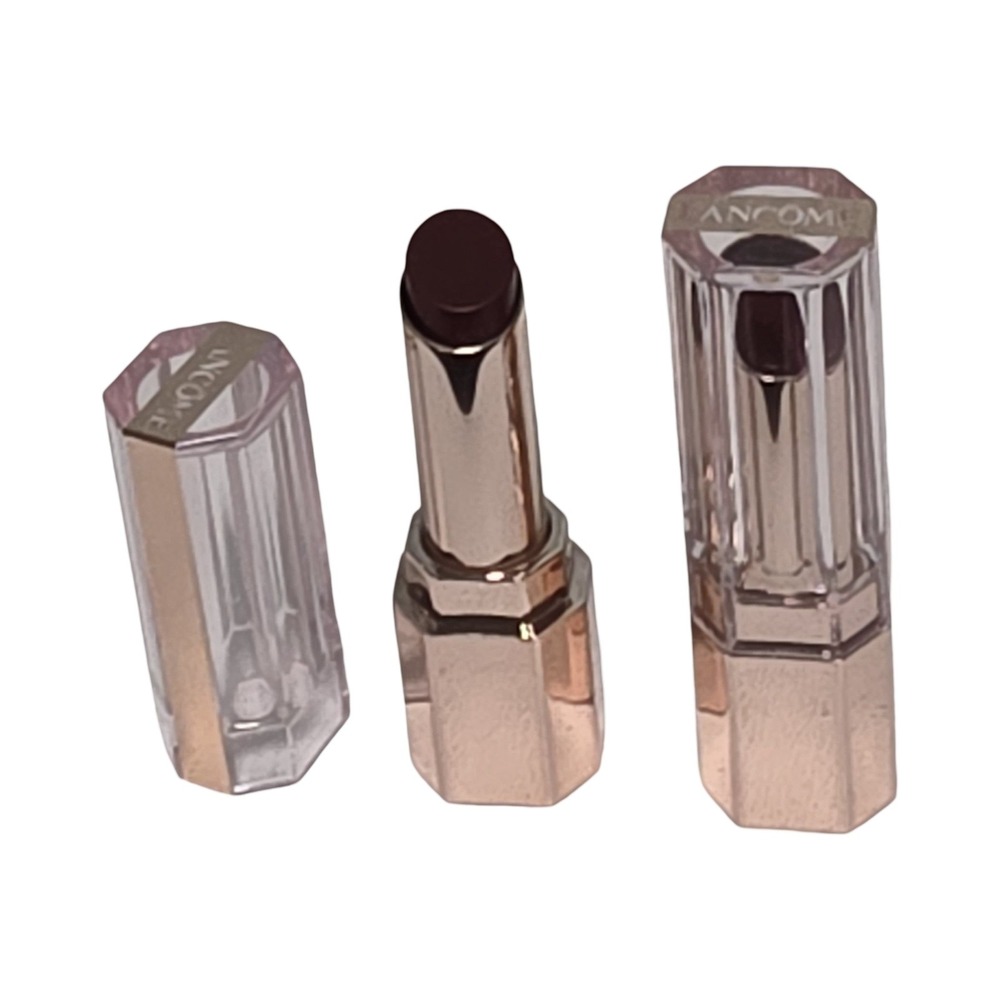 2 X Lancome L'Absolu Mademoiselle Shine Lipstick Rose Gold Berry Plum Hydrating - Picture 7 of 12
